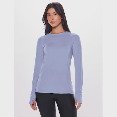 Camiseta Manga Longa Bodyforsure Lisa Essentials - Feminino - Foto 1