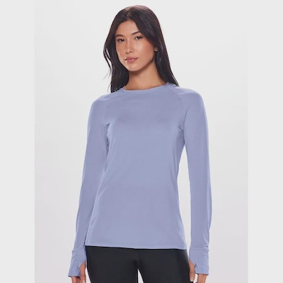 Camiseta Manga Longa Bodyforsure Lisa Essentials - Feminino - Foto 5