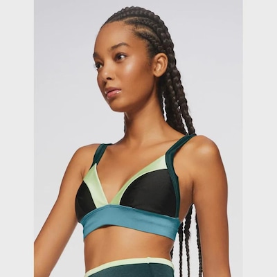 Top Bodyforsure Alça Reta Liso Deep Water - Feminino - Foto 4