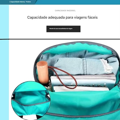 Mochila Gold Sports Dobrável Portátil Feather Montanhismo A Prova de Água - Foto 6