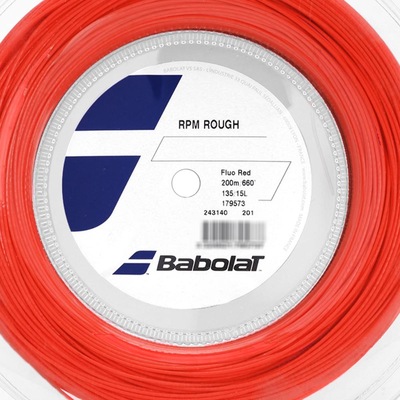 Corda Babolat Rpm Rough 15l 1.35mm Vermelha Rolo com 200 Metros - Foto 2