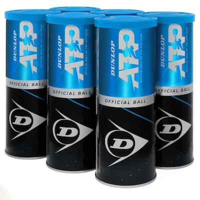 Bola de Tênis Dunlop Atp Premium Pack com 6 Tubos - Foto 1