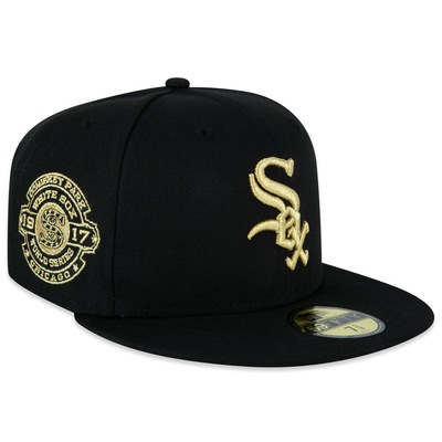 Boné New Era 59fifty Fitted Chicago White Sox World Series Metallic Adulto - Foto 2