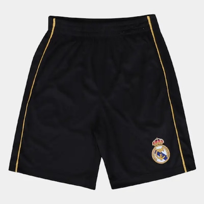 Conjunto Real Madrid Símbolo Camisa + Bermuda Balboa - Infantil - Foto 4