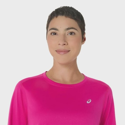 Camiseta Manga Longa Asics Knit - Feminina - Foto 4