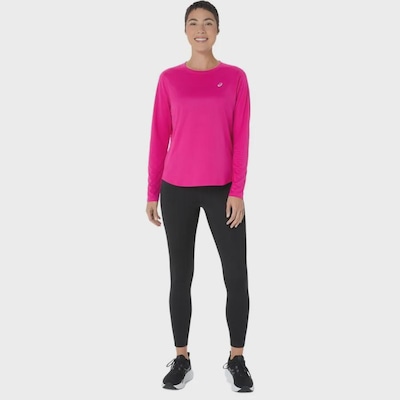 Camiseta Manga Longa Asics Knit - Feminina - Foto 5