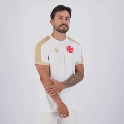 Camisa do Vasco Kappa Supporter Gold 10 Payet - Masculina - Foto 3