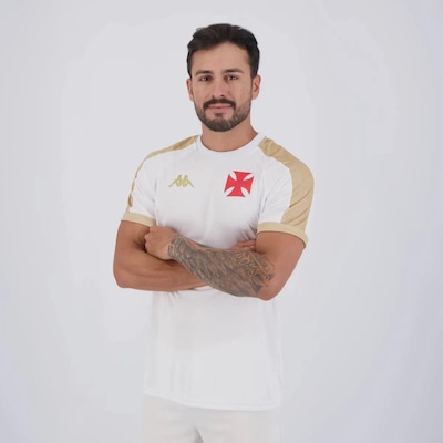 Camisa do Vasco Kappa Supporter Gold 10 Payet - Masculina - Foto 4