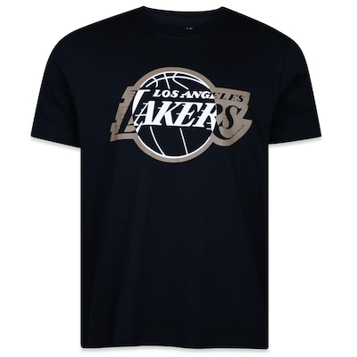 Camiseta New Era Regular NBA Los Angeles Lakers Core - Masculina - Foto 1