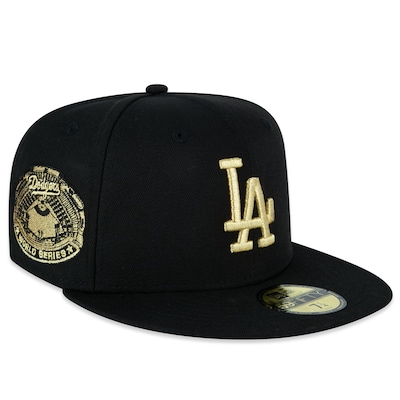 Boné New Era 59fifty Fitted Los Angeles Dodgers World Series Metallic - Adulto - Foto 2