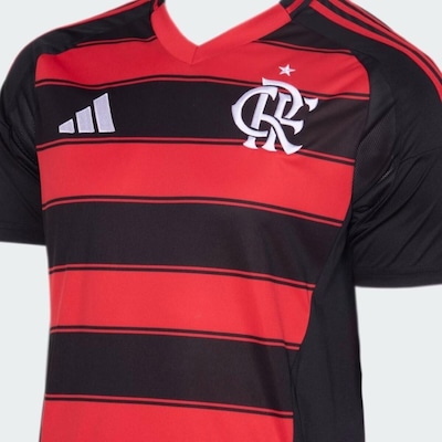 Camisa do Flamengo Uniforme 1 25/26 adidas - Masculina - Foto 4
