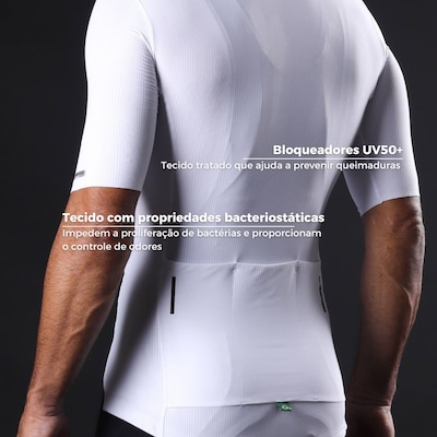 Kit de Camisa de Ciclismo Mauro Ribeiro Fiber 2.0 Slim + Meia - Masculina - Foto 4