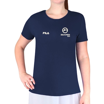 Camiseta Fila Comfort Premium Rio Open 25 - Feminina - Foto 1