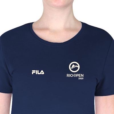 Camiseta Fila Comfort Premium Rio Open 25 - Feminina - Foto 2