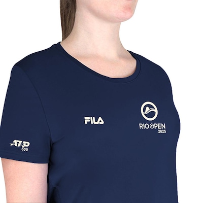 Camiseta Fila Comfort Premium Rio Open 25 - Feminina - Foto 3