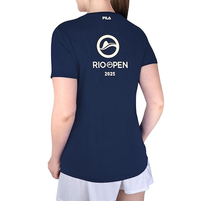 Camiseta Fila Comfort Premium Rio Open 25 - Feminina - Foto 4