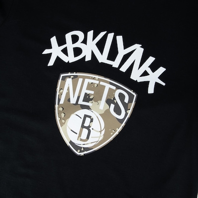 Camiseta New Era Regular NBA Brooklyn Nets Camuflada - Masculina - Foto 3