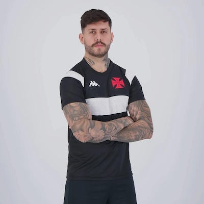 Camisa Kappa Vasco Supporter Cuts E 11 Coutinho - Masculina - Foto 3