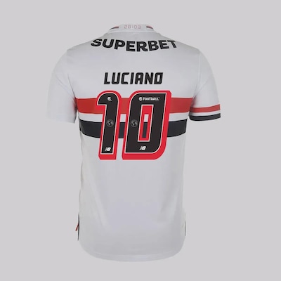 Camisa New Balance São Paulo I 2025 10 Luciano - Masculina - Foto 1