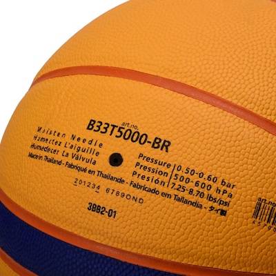 Bola De Basquete Cbb 3x3 Oficial B33t5000 Molten Libertria Fiba Approved T6 - Foto 5