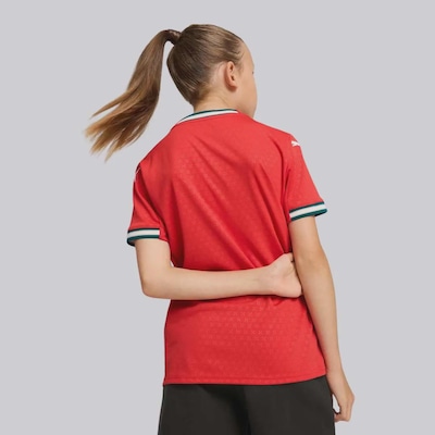 Camisa Puma Portugal Home 2025 - Infantil - Foto 6