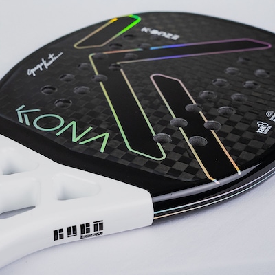 Raquete Beach Tennis Kona Kdoze White 12k 2025 - Foto 3