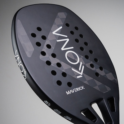Raquete Beach Tennis Kona Maverick Black 18k 2025 - Foto 4