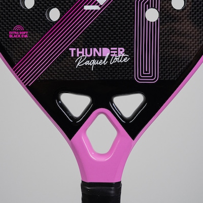 Raquete Beach Tennis Kona Thunder Pink 3k Raquel Lotte 2025 - Foto 2