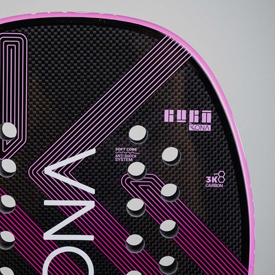 Raquete Beach Tennis Kona Thunder Pink 3k Raquel Lotte 2025 - Foto 3