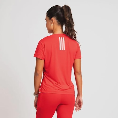 Camiseta adidas Own The Run 3 Listras - Feminina - Foto 2