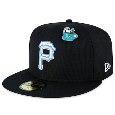 Boné New Era 59fifty Fitted Pittsburgh Pirates Marshmallow Pin - Masculino - Foto 1