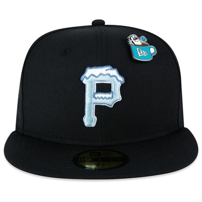 Boné New Era 59fifty Fitted Pittsburgh Pirates Marshmallow Pin - Masculino - Foto 3