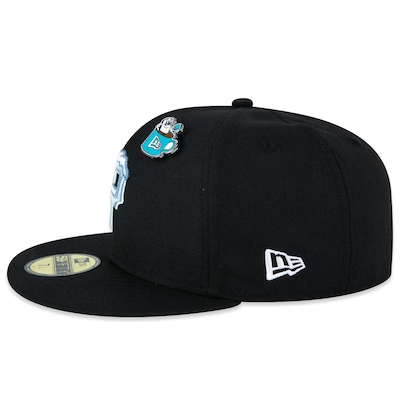 Boné New Era 59fifty Fitted Pittsburgh Pirates Marshmallow Pin - Masculino - Foto 4