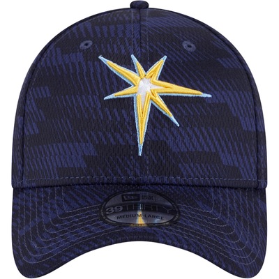 Boné Aba Curva New Era 39THIRTY Stretch Snap Clubhouse 2025 Tampa Bay Rays - Adulto - Foto 3