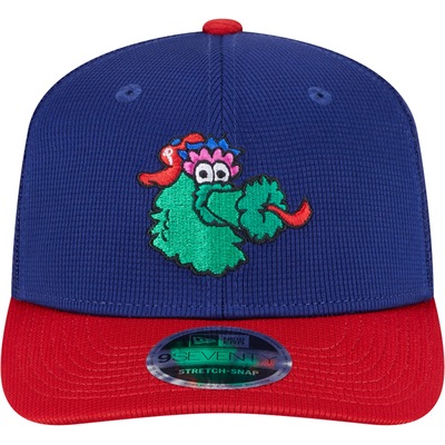 Boné Aba Curva New Era 9SEVENTY Stretch Snap Trucker Batting Practice 2025 MLB Philadelphia Phillies - Adulto - Foto 3