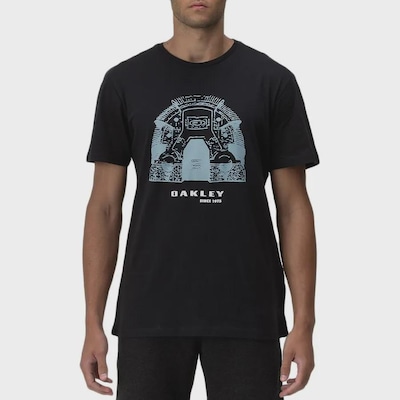 Camiseta Oakley Bunker Tee Jet Black - Masculina - Foto 1