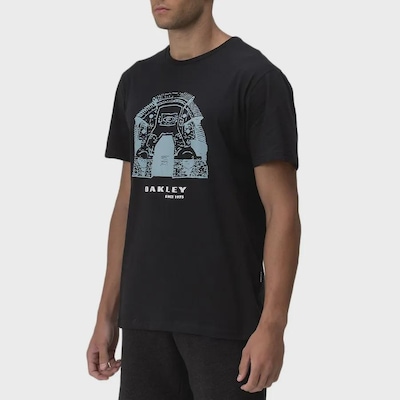 Camiseta Oakley Bunker Tee Jet Black - Masculina - Foto 2