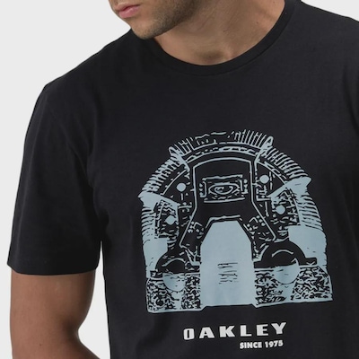 Camiseta Oakley Bunker Tee Jet Black - Masculina - Foto 4