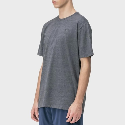 Camiseta Oakley Icon Tee Jet Black Heather - Masculina - Foto 2