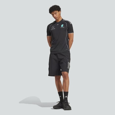 Shorts adidas Mercedes AMG Petronas Fórmula 1 Team Mechanic - Masculino - Foto 6