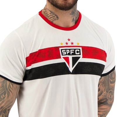 Camiseta Braziline São Paulo Stencil - Masculina - Foto 3