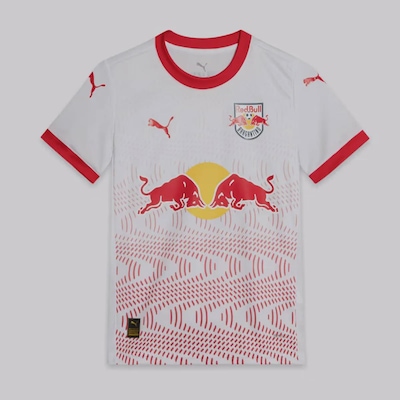 Camisa Puma Red Bull Bragantino I 2025 - Infantil - Foto 1