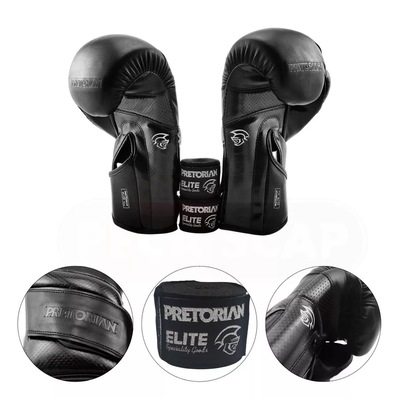 Kit Para Boxe E Muay Thai Luvas Edição Elite + Bandagens Pretorian - Foto 6