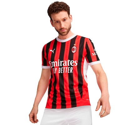 Camiseta Puma Ac Milan Home Torcedor 25 - Masculina - Foto 4