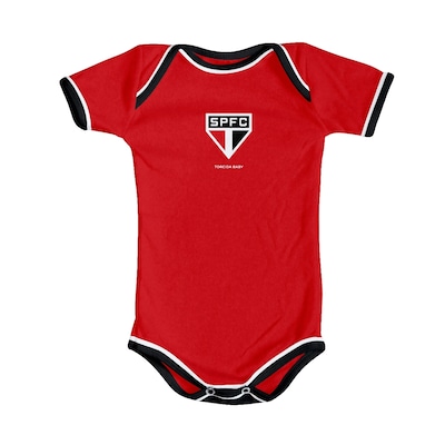 Kit Body + Pantufa do São Paulo Torcida Baby Oficial - Infantil - Foto 2