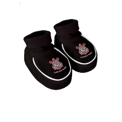 Kit Body + Pantufa do Corinthians Torcida Baby - Infantil - Foto 3