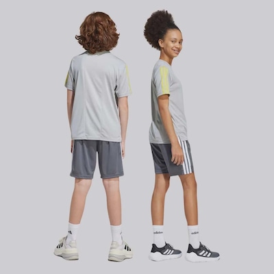 Bermuda Adidas Tres 3 Stripes - Infantil - Foto 5