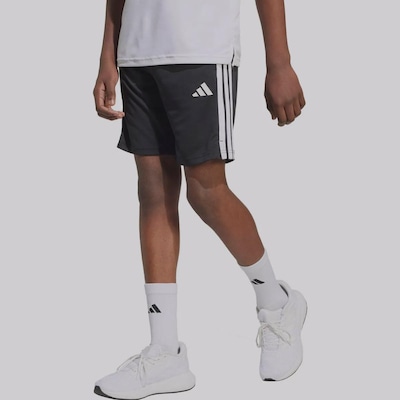 Bermuda Adidas Tres 3 Stripes - Infantil - Foto 2