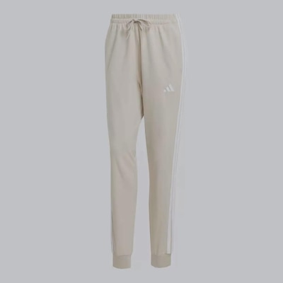Calça Adidas Single Jersey 3 Stripes - Feminina - Foto 4