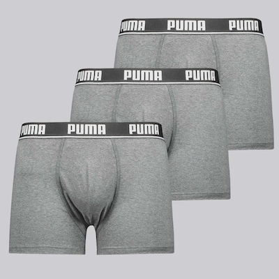 Cueca Puma Boxer Cotton - 3 Unidades - Masculino - Foto 1